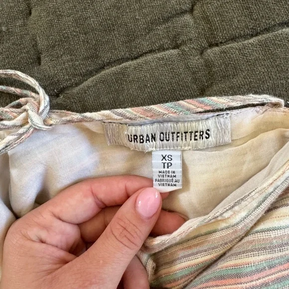 Urban Outfitters Striped V-Neck Dress with Pockets - Picture 5 of 5